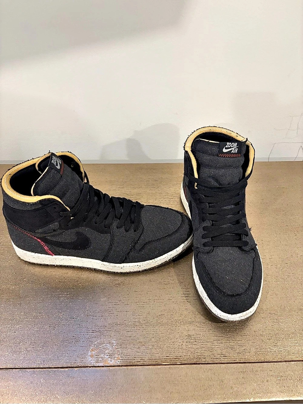 Nike Zoom Air High Top Sneakers Black & White